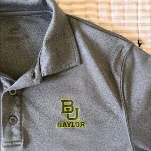 Baylor Bears Dri-FIT Polo – Men’s Size M – Moisture-Wicking - Gray